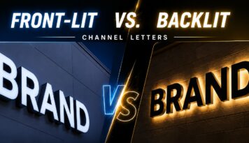 Front-Lit vs. backlit Channel Letters:Which Sign Is Right for Your Business?